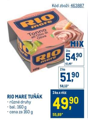 Rio Mare Tuňák