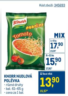 Knorr Nudlová polévka