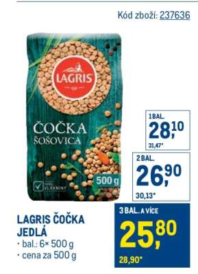 Lagris čočka jedlá