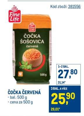 Čočka červená