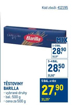 TĚSTOVINY BARILLA