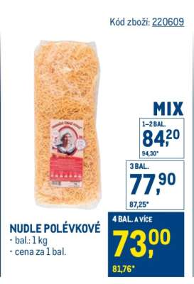 Nudle polévkové