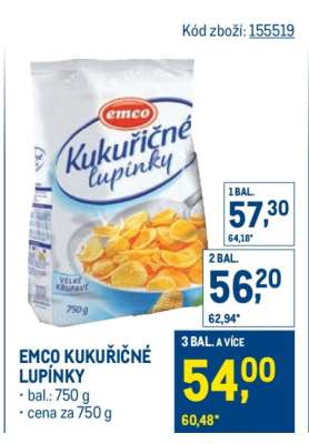 Emco kukuřičné lupínky
