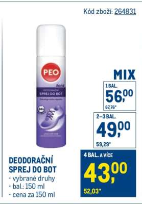 Deodorační sprej do bot