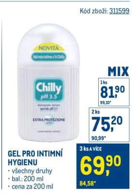 Gel pro intimní hygienu
