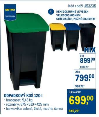 ODPADKOVÝ KOŠ 120 l