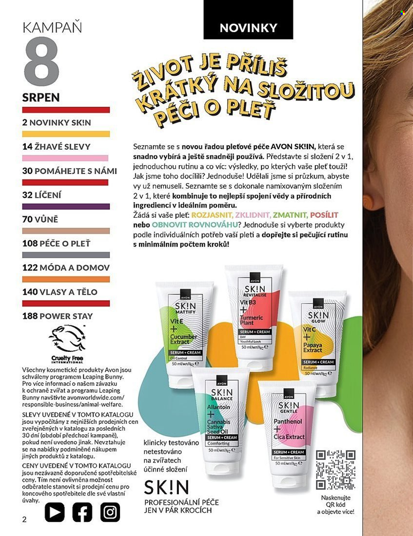 Leták AVON - 1.8.2025 - 31.8.2025. Strana 2