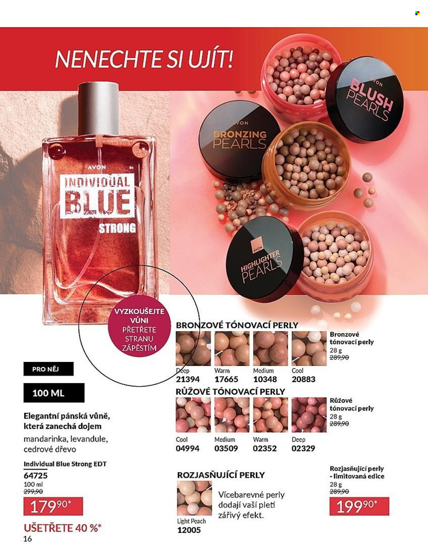 Leták AVON - 1.8.2025 - 31.8.2025. Strana 16