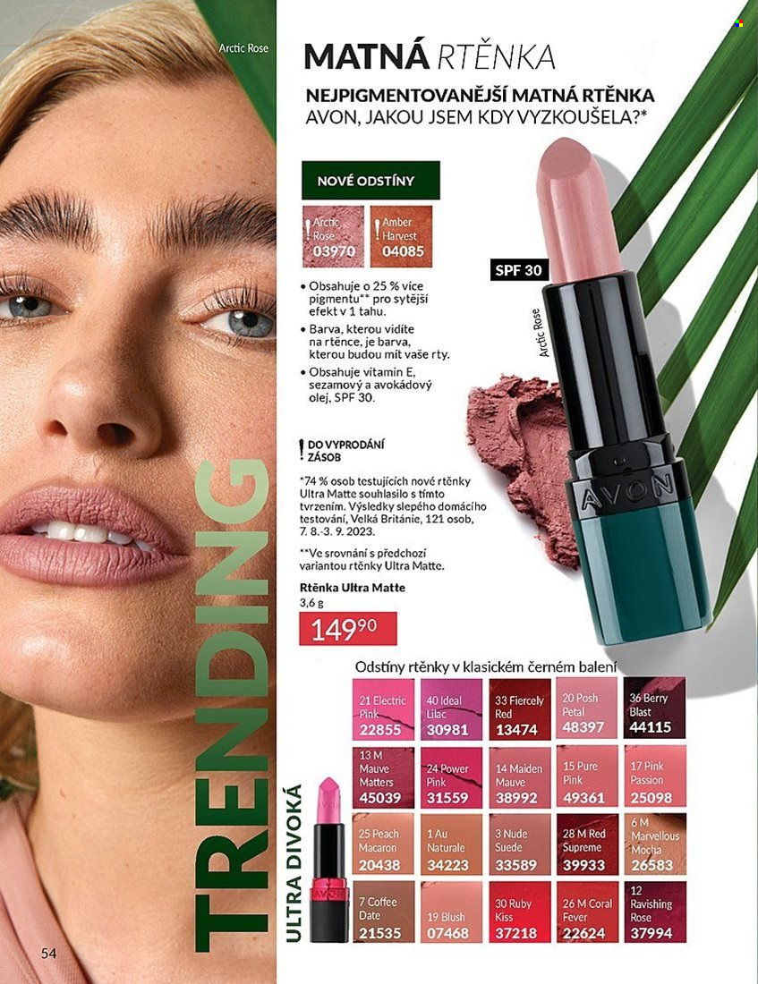 Leták AVON - 1.8.2025 - 31.8.2025. Strana 54