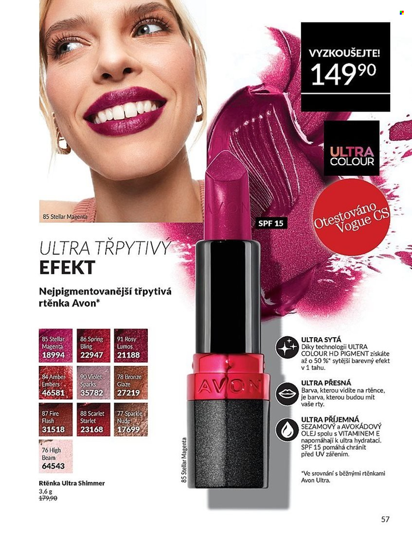 Leták AVON - 1.8.2025 - 31.8.2025. Strana 57