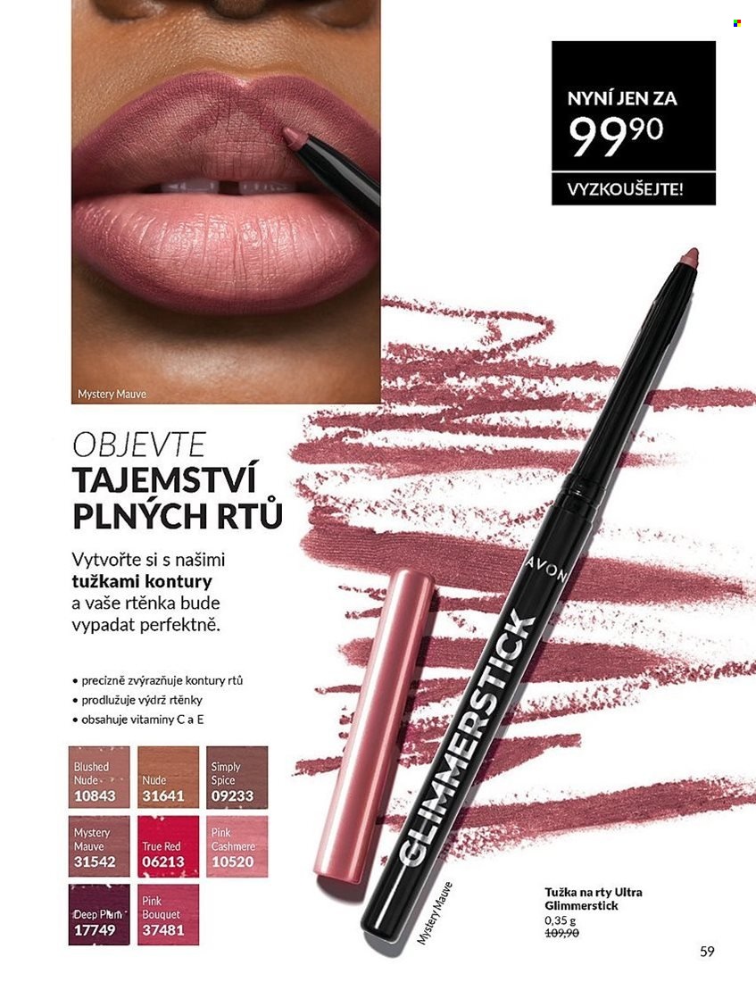Leták AVON - 1.8.2025 - 31.8.2025. Strana 59
