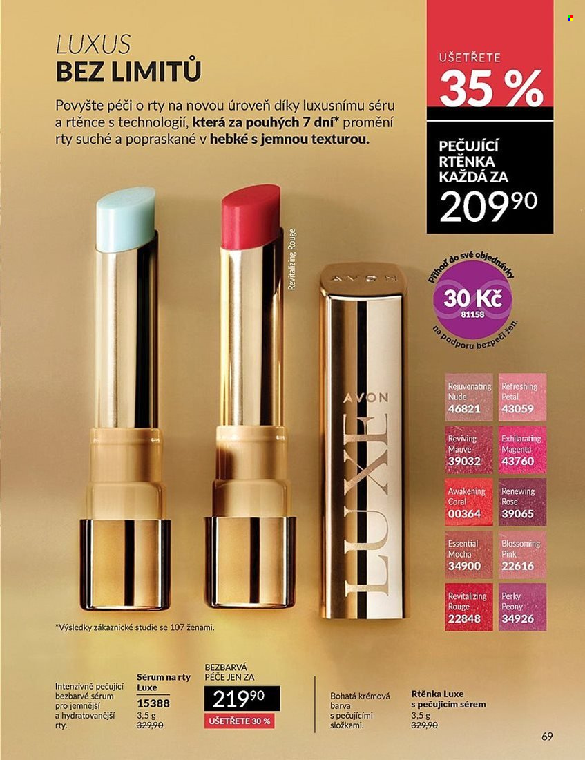 Leták AVON - 1.8.2025 - 31.8.2025. Strana 69