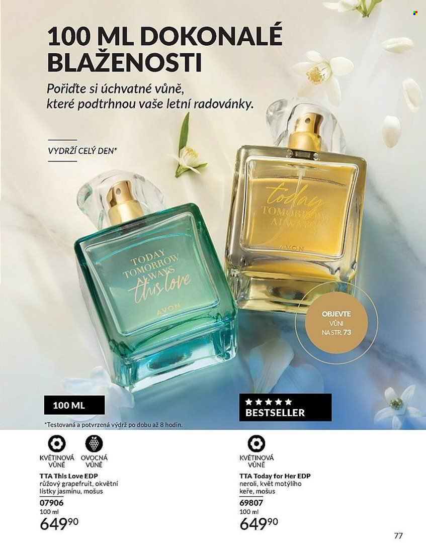 Leták AVON - 1.8.2025 - 31.8.2025. Strana 77