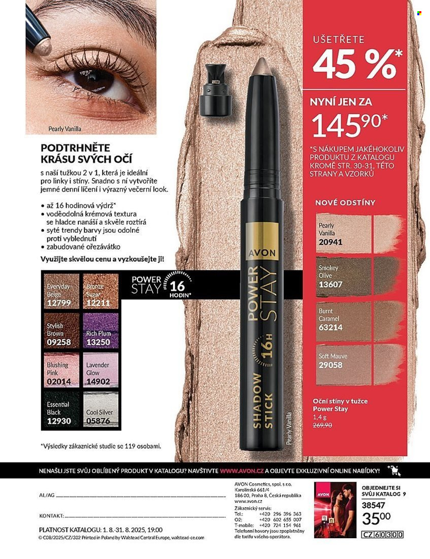 Leták AVON - 1.8.2025 - 31.8.2025. Strana 196