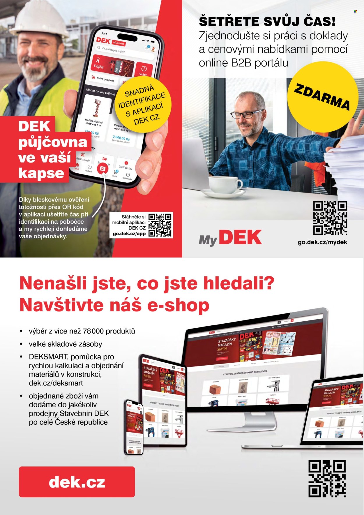Leták DEK - 5.8.2025 - 31.8.2025. Strana 2