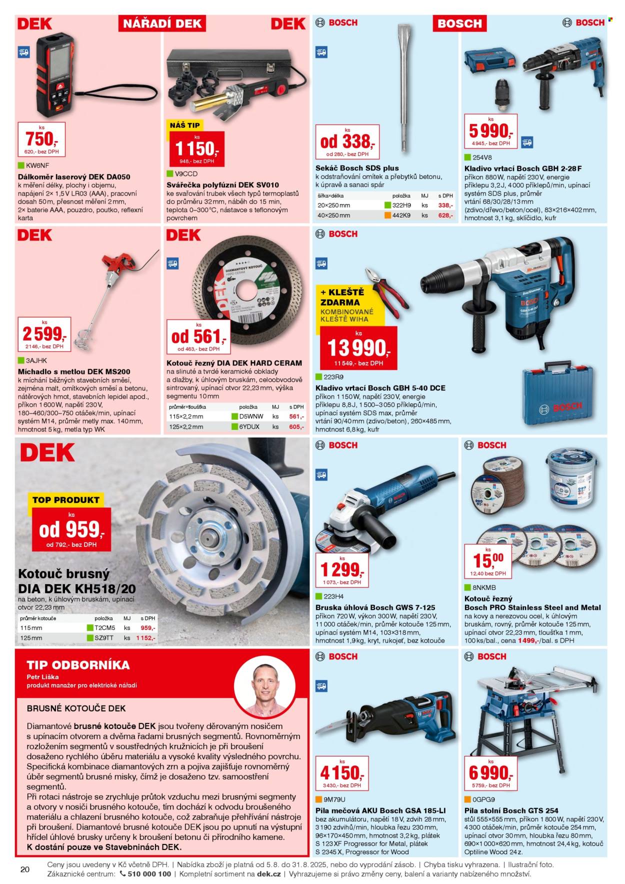 Leták DEK - 5.8.2025 - 31.8.2025. Strana 20