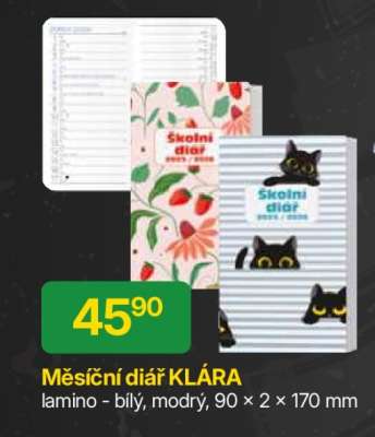 Měsíční diář KLÁRA