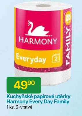 Kuchyňské papírové utěrky Harmony Every Day Family