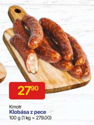 Kmotr klobása z pece