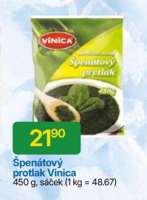 Špenátový protlak Vinica