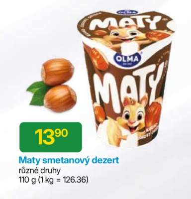 MATY Smetanový dezert