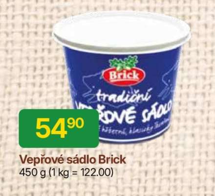 Vepřové sádlo Brick
