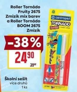 Roller Tornádo Fruity 2675 Zmizík mix barev a Roller Tornádo BOOM 2675 Zmizík