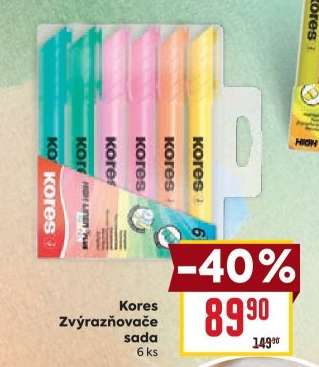 Kores Zvýrazňovače sada