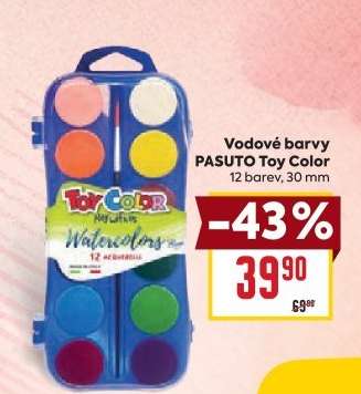 Vodové barvy PASUTO Toy Color
