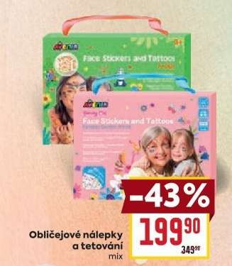 Obličejové nálepky a tetování
