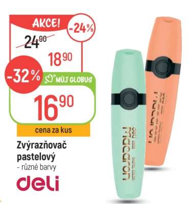 Zvýrazňovač pastelový