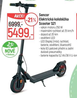 Sencor Elektrická koloběžka Scooter S21