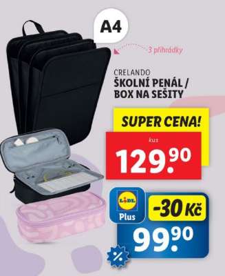 CRELANDO ŠKOLNÍ PENÁL / BOX NA SEŠITY