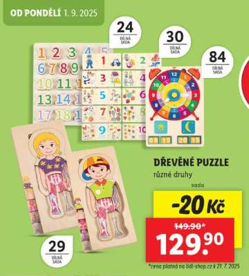 Dřevěné puzzle*
