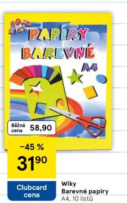 Wiky Barevné papíry