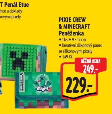 PIXIE CREW & MINECRAFT Peněženka