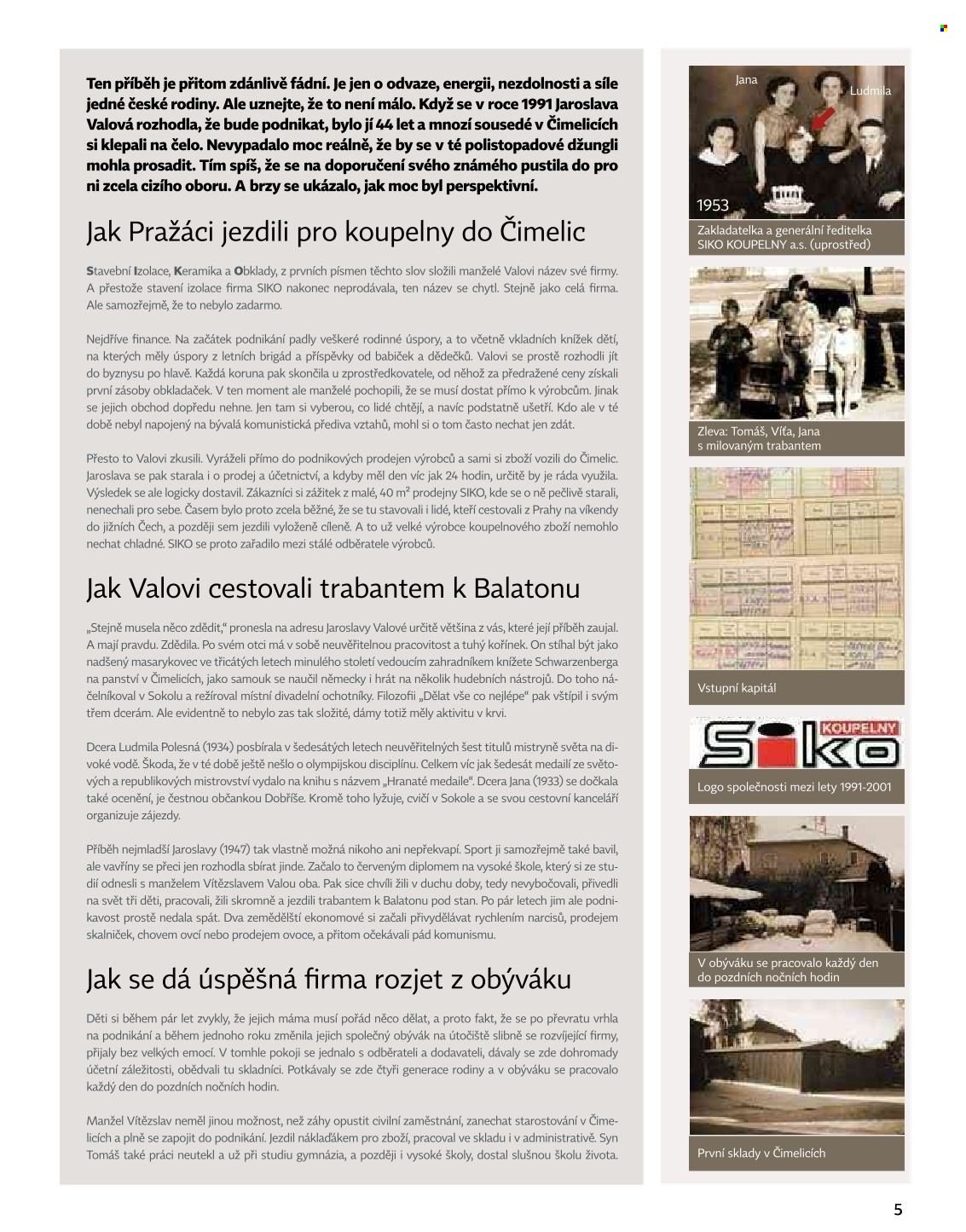 Leták SIKO KOUPELNY - 1.1.2025 - 31.12.2026. Strana 5