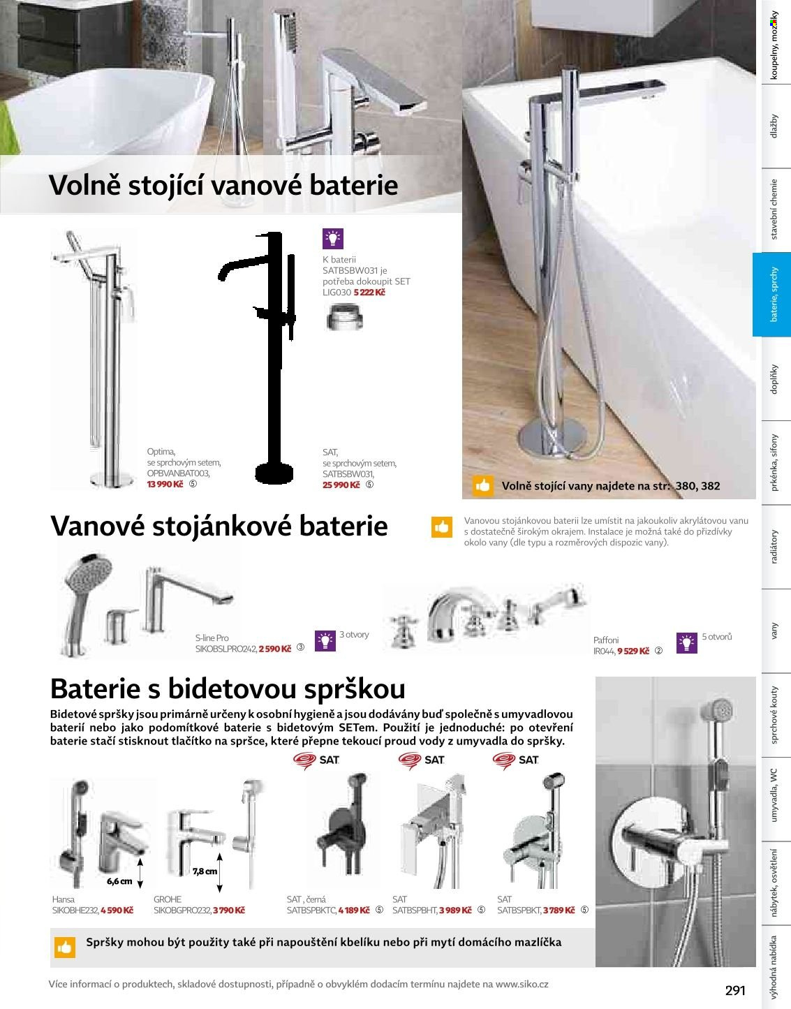 Leták SIKO KOUPELNY - 1.1.2025 - 31.12.2026. Strana 291