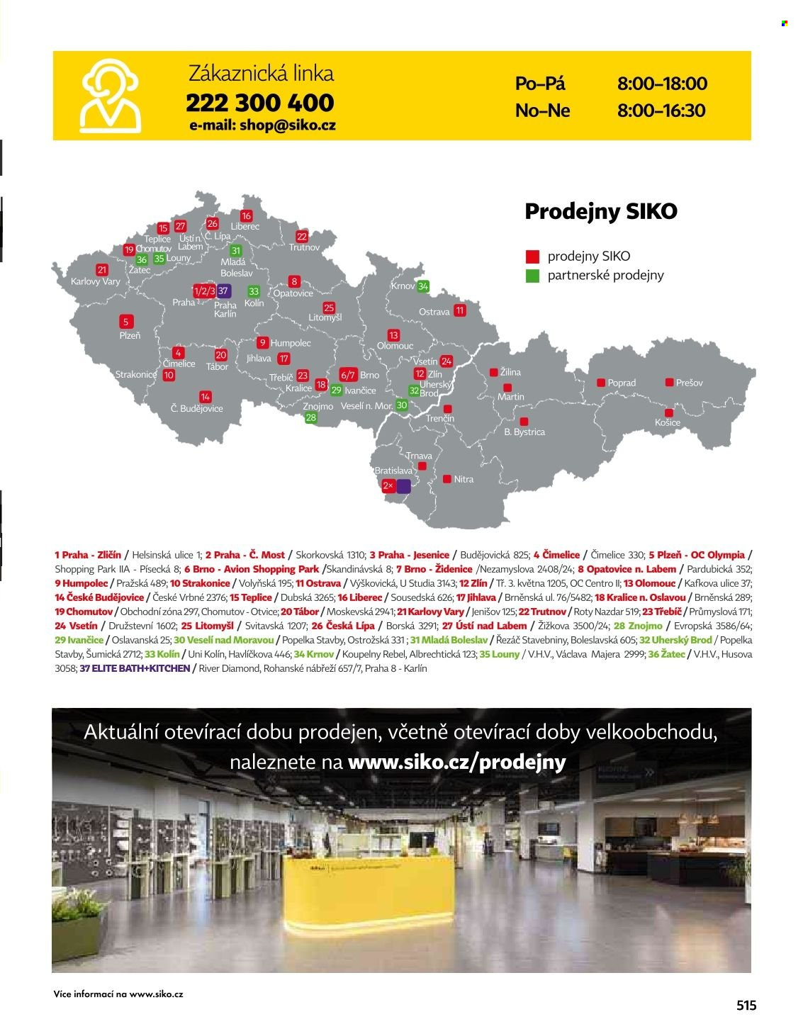 Leták SIKO KOUPELNY - 1.1.2025 - 31.12.2026. Strana 521