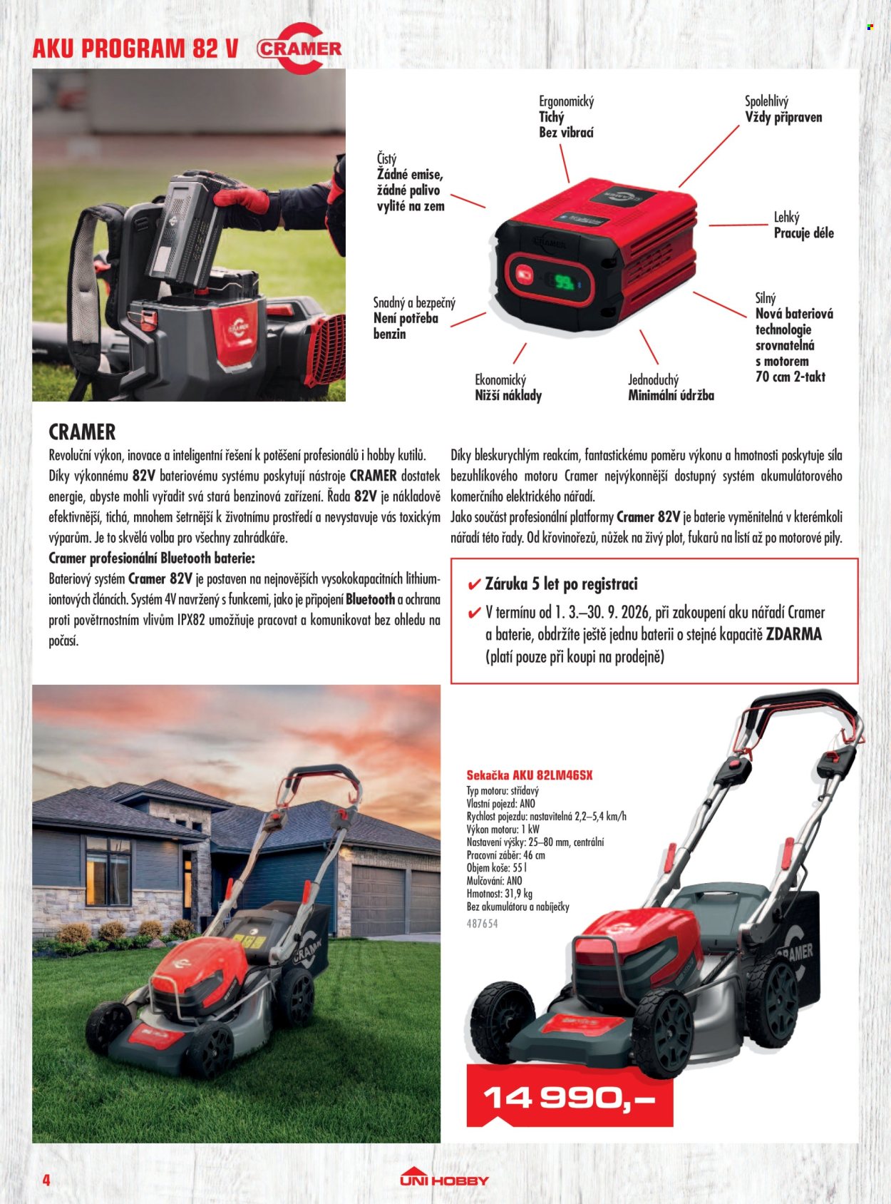 Leták UNI HOBBY - 13.3.2026 - 31.8.2026. Strana 4
