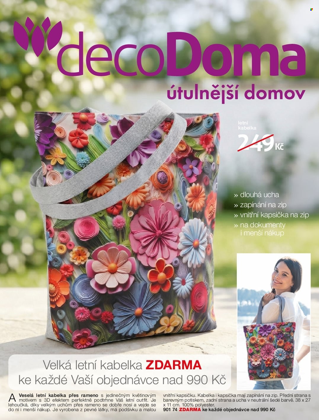 Leták decoDoma. Strana 1