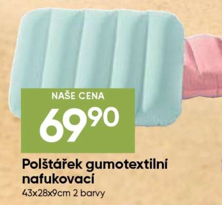Polštářek gumotextilní nafukovací
