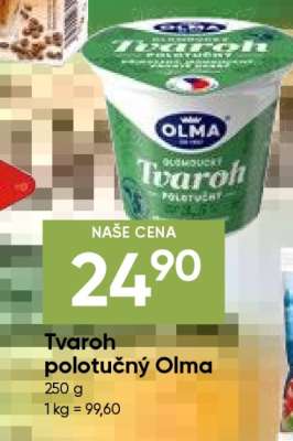 Tvaroh polotučný Olma
