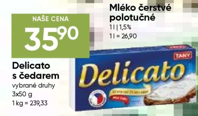 Delicato s čedarem