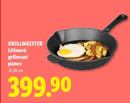 GRILLMEISTER LITINOVÁ GRILOVACÍ PÁNEV