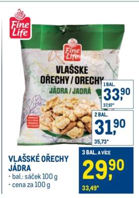Vlašské ořechy jádra