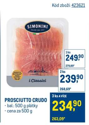 Prosciutto crudo