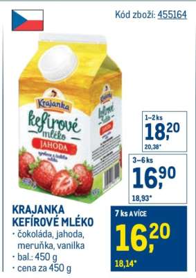 Krajanka kefírové mléko