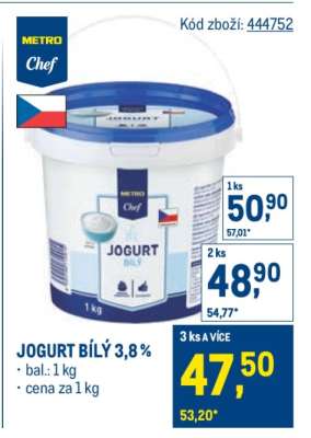 JOGURT BÍLÝ 3,8%