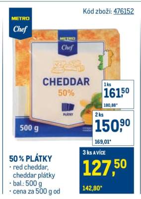 Cheddar 50%